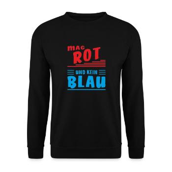 LIKES RED AND NOT BLUE - Unisex Sweatshirt - black - Front - Alina (178cm) & Michal (187cm)