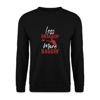 Joueur de sac de haricots de l’équipe Cornhole - Sweat-shirt Unisexe - noir - Devant - Alina (178cm) & Michal (187cm)