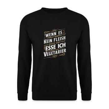 Sarcasme Ironie Drôle Paroles sarcastiques - Sweat-shirt Unisexe - noir - Devant - Alina (178cm) & Michal (187cm)
