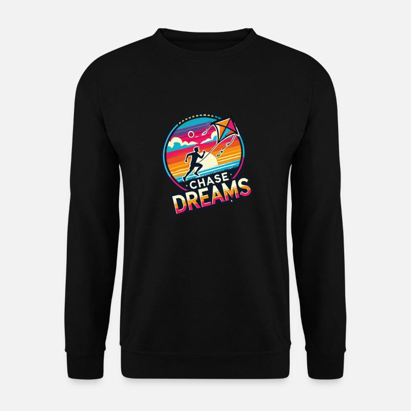 Chase Dreams Drachenfliegen - Unisex Pullover - Schwarz