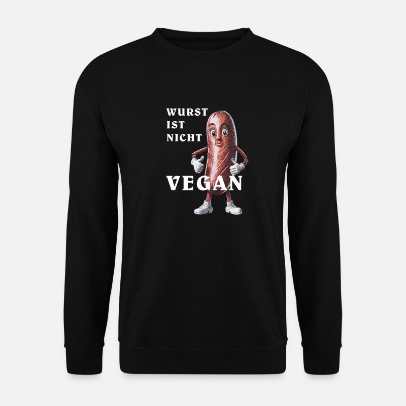 WURST IST NICHT VEGAN - Unisex Pullover - Schwarz