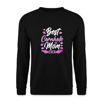 Cornhole Team Bean Bag Player - Unisex Pullover - Schwarz - Vorne - Alina (178cm) & Michal (187cm)