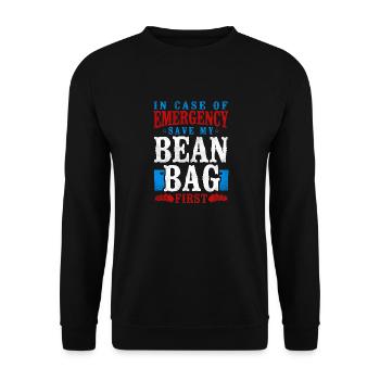 Cornhole Team Bean Bag Player - Unisex Pullover - Schwarz - Vorne - Alina (178cm) & Michal (187cm)