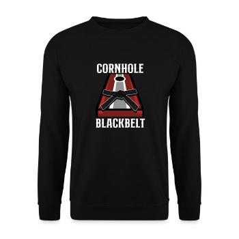 Joueur de sac de haricots de l’équipe Cornhole - Sweat-shirt Unisexe - noir - Devant - Alina (178cm) & Michal (187cm)