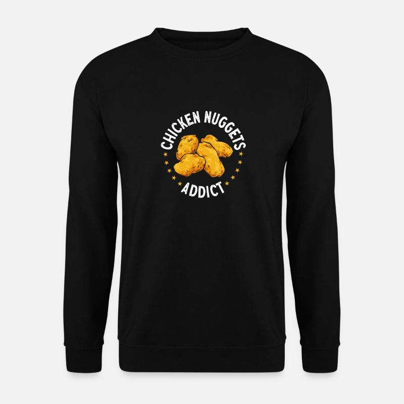 Chicken Nugget Liebhaber Chicken Nuggets - Unisex Pullover - Schwarz