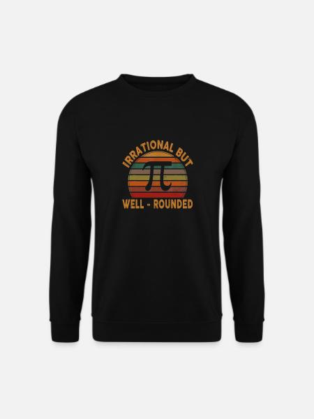 Retro Irrational But Well Rounded Pi Day - Unisex Sweatshirt - black