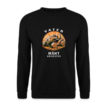 TONDEUSE À GAZON FATHER TOND LE MIEUX - Sweat-shirt Unisexe - noir - Devant - Alina (178cm) & Michal (187cm)