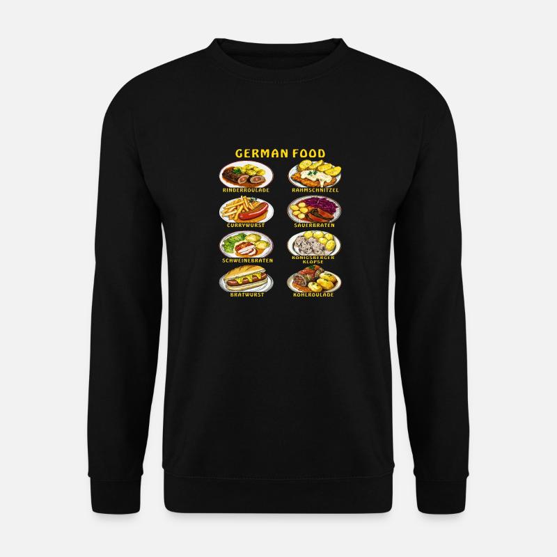 GERMAN FOOD - Unisex Pullover - Schwarz
