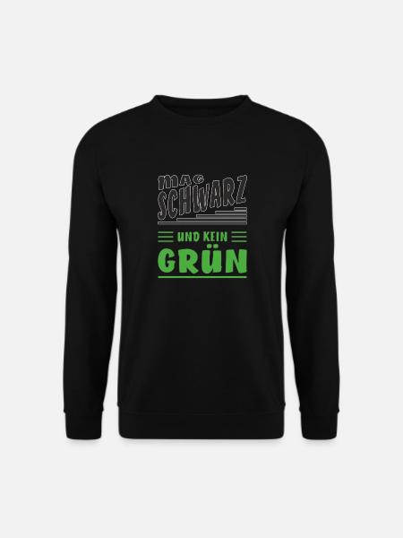 MAG SCHWARZ UND KEIN GRÜN - Unisex Pullover - Schwarz