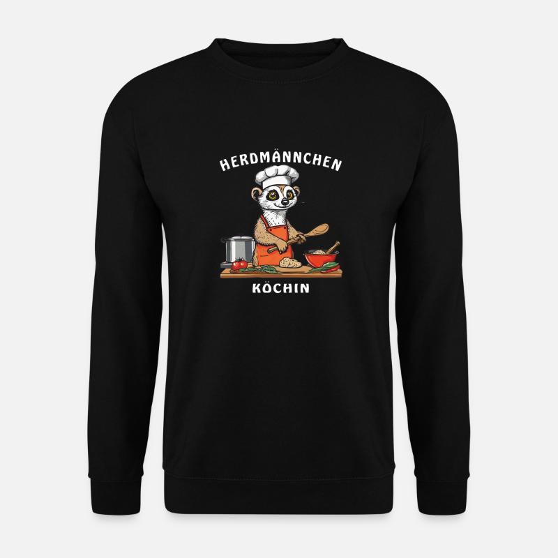 HERDMÄNNCHEN COOK - Unisex Sweatshirt - black