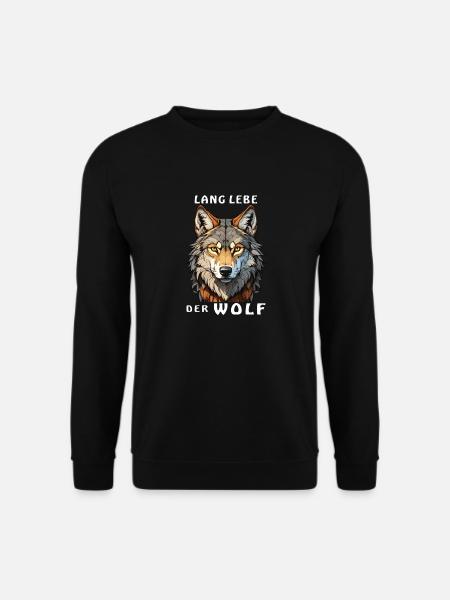 LONG LIVE THE WOLF - Unisex Sweatshirt - black