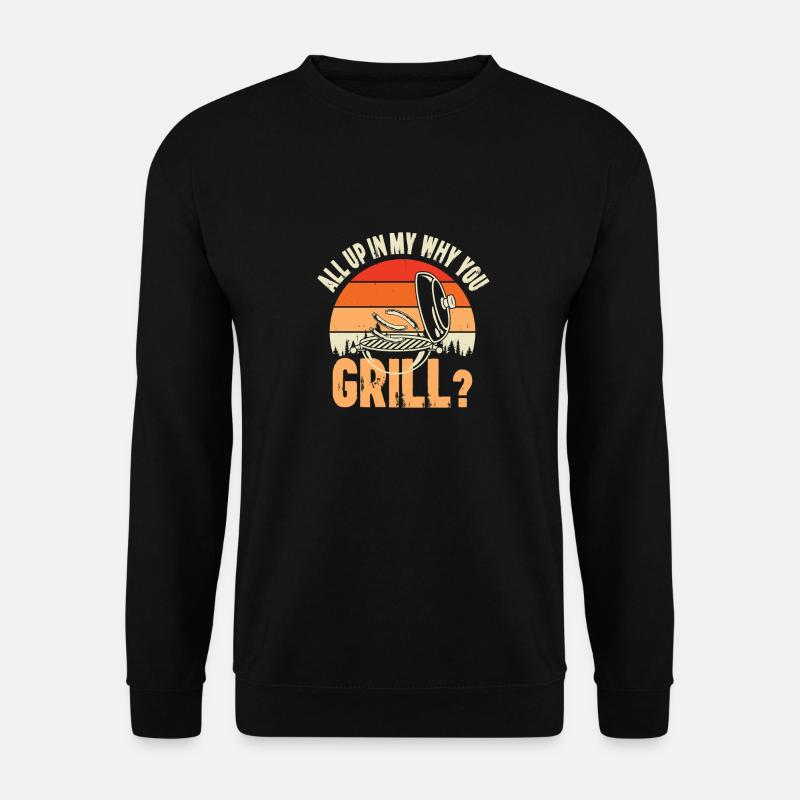 BBQ Grillen Geschenk - Unisex Pullover - Schwarz