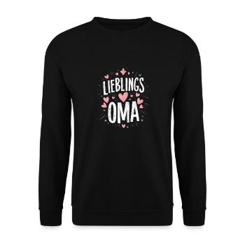 Grandma Grandma Grandparents Mother's Day Family - Unisex Sweatshirt - black - Front - Alina (178cm) & Michal (187cm)