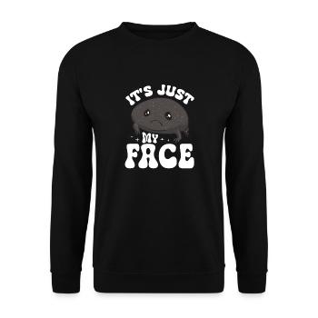 Black Rain Frog Breviceps Fuscus Frog - Unisex Sweatshirt - black - Front - Alina (178cm) & Michal (187cm)