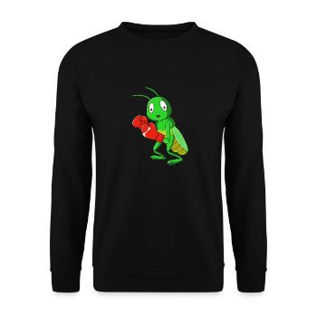 Grasshopper - Unisex Sweatshirt - black - Front - Alina (178cm) & Michal (187cm)