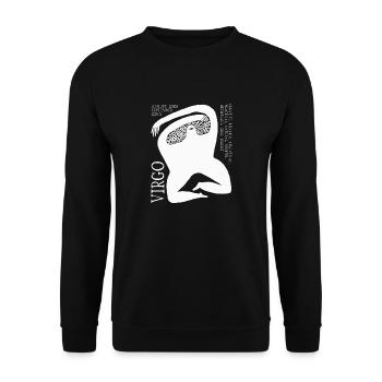Cool Virgo Zodiac Sign, Astrology Birthday Facts - Unisex Sweatshirt - black - Front - Alina (178cm) & Michal (187cm)