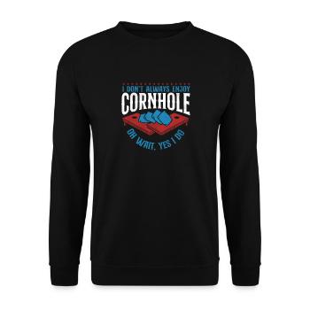 Joueur de sac de haricots de l’équipe Cornhole - Sweat-shirt Unisexe - noir - Devant - Alina (178cm) & Michal (187cm)