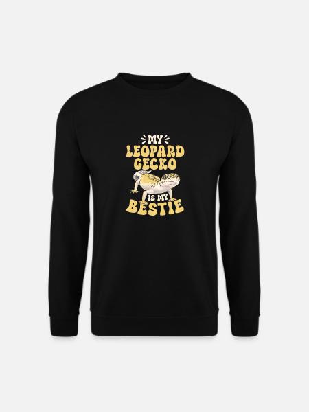 Leopard Gecko Reptile Pet Gecko - Unisex Sweatshirt - black