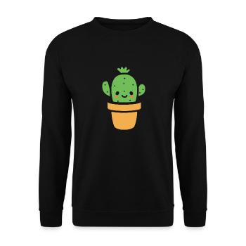 Cactus - Sweat-shirt Unisexe - noir - Devant - Alina (178cm) & Michal (187cm)