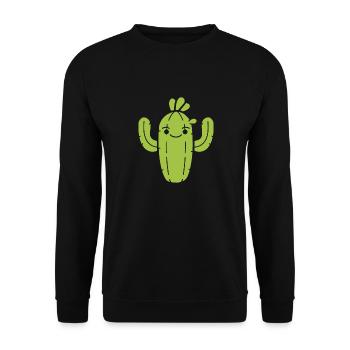 Cactus - Sweat-shirt Unisexe - noir - Devant - Alina (178cm) & Michal (187cm)