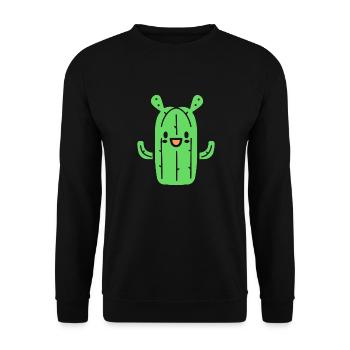 Cactus - Sweat-shirt Unisexe - noir - Devant - Alina (178cm) & Michal (187cm)