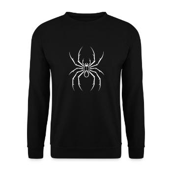 Spinne - Unisex Pullover - Schwarz - Vorne - Alina (178cm) & Michal (187cm)