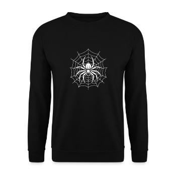 Spinne - Unisex Pullover - Schwarz - Vorne - Alina (178cm) & Michal (187cm)