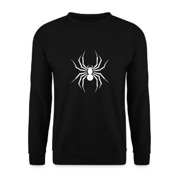 Spinne - Unisex Pullover - Schwarz - Vorne - Alina (178cm) & Michal (187cm)