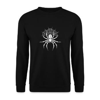 Spinne - Unisex Pullover - Schwarz - Vorne - Alina (178cm) & Michal (187cm)