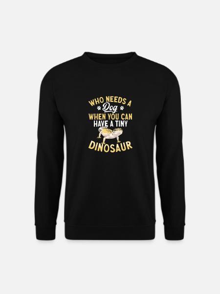 Leopard Gecko Reptile Pet Gecko - Unisex Sweatshirt - black
