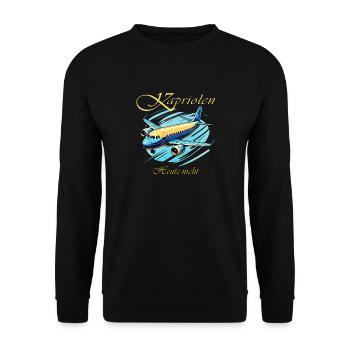 AVION Capers Pas aujourd’hui - Sweat-shirt Unisexe - noir - Devant - Alina (178cm) & Michal (187cm)