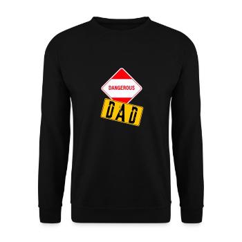 Papa Dangereux ! - Sweat-shirt Unisexe - noir - Devant - Alina (178cm) & Michal (187cm)