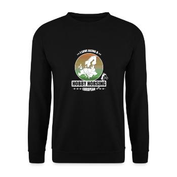 Hobby Horsing Europe | Pro Europe - Sweat-shirt Unisexe - noir - Devant - Alina (178cm) & Michal (187cm)