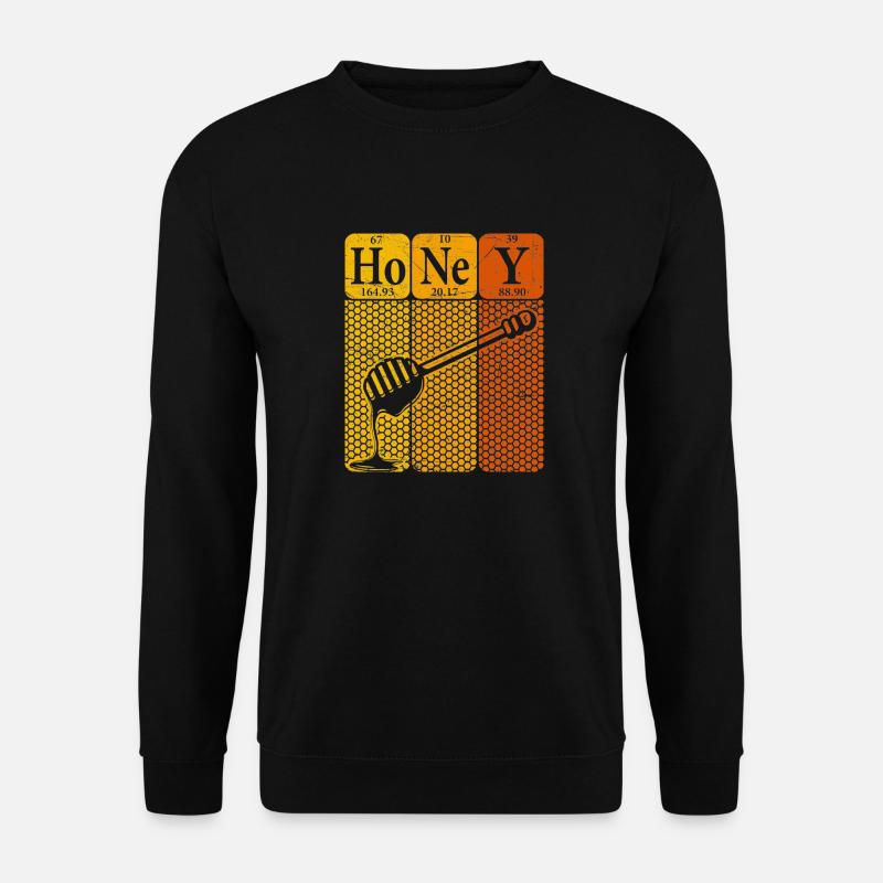 Miel Tableau périodique Éléments Rétro - Sweat-shirt Unisexe - noir
