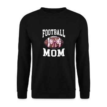 American Football Mom Geschenk - Unisex Pullover - Schwarz - Vorne - Alina (178cm) & Michal (187cm)