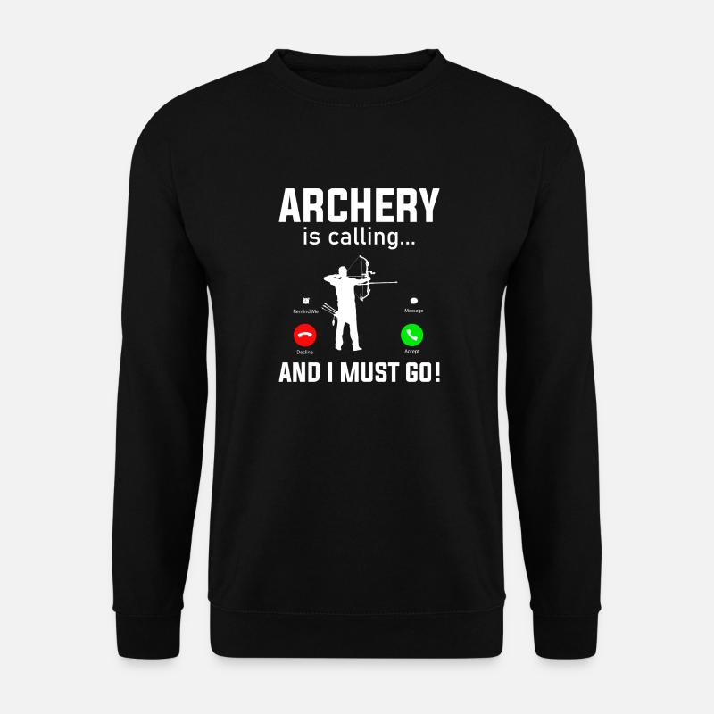 Bogenschießen Bogenschütze - Unisex Pullover - Schwarz