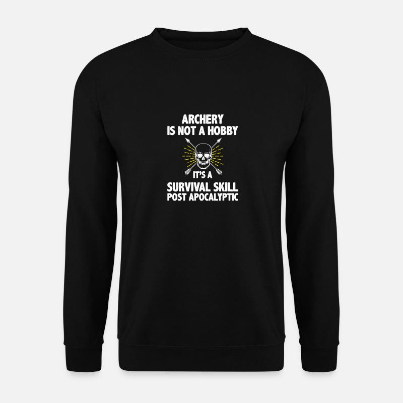 Bogenschießen Bogenschütze - Unisex Pullover - Schwarz