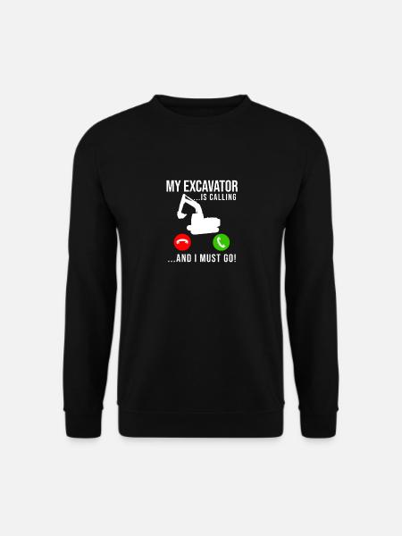 Baggerfahrer Baggerfahrer - Unisex Pullover - Schwarz