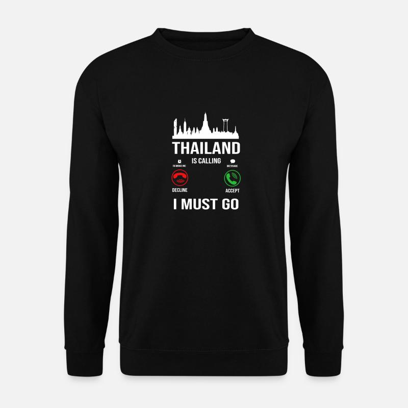 Thailand Thai Sprache - Unisex Pullover - Schwarz