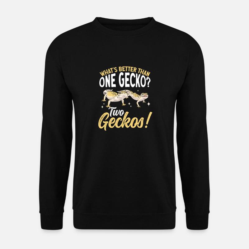 Leopard Gecko Reptile Pet Gecko - Unisex Sweatshirt - black