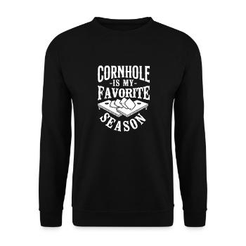 Cornhole Team Bean Bag Player - Unisex Pullover - Schwarz - Vorne - Alina (178cm) & Michal (187cm)