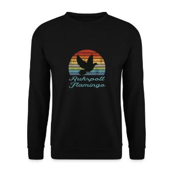 Flamant rose de Ruhrpott - Sweat-shirt Unisexe - noir - Devant - Alina (178cm) & Michal (187cm)