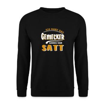 J’EN AI MARRE DE ME PLAINDRE - Sweat-shirt Unisexe - noir - Devant - Alina (178cm) & Michal (187cm)