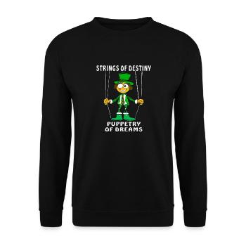 STRINGS OF DESTINY PUPPETRY OF DREAMS - Unisex Pullover - Schwarz - Vorne - Alina (178cm) & Michal (187cm)