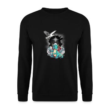 Dragon Dragon Sailor Compass Maritime Seagull Child - Unisex Sweatshirt - black - Front - Alina (178cm) & Michal (187cm)