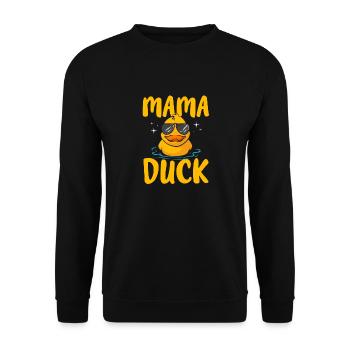 Rubber Duck Rubber Duck - Unisex Sweatshirt - black - Front - Alina (178cm) & Michal (187cm)