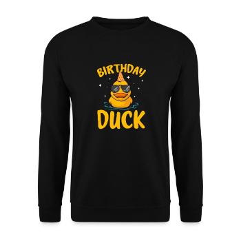 Rubber Duck Rubber Duck - Unisex Sweatshirt - black - Front - Alina (178cm) & Michal (187cm)
