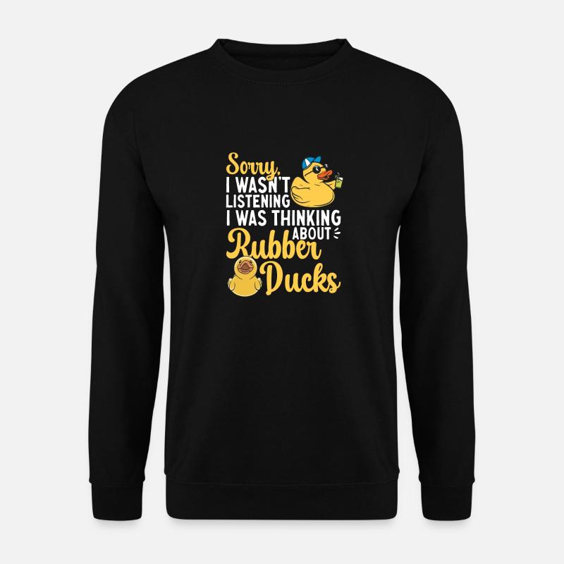 Quietscheentchen Quietscheente Gummiente - Unisex Pullover - Schwarz