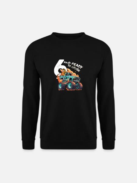 6 Jahre alt & bereit zum Zerquetschen - 6. Geburtstagskind - Unisex Pullover - Schwarz