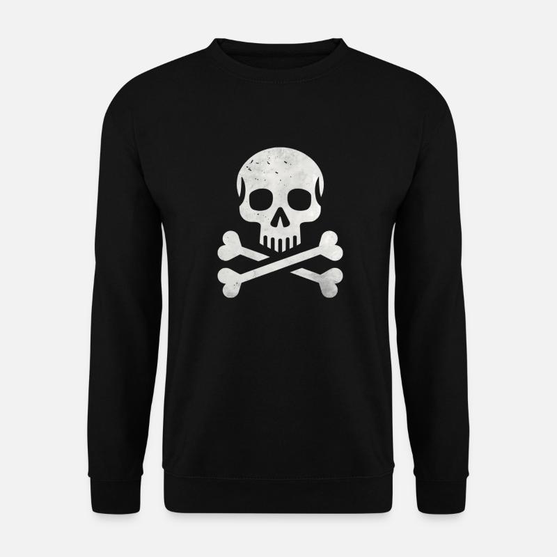 Skull Crossbones Skeleton Pirate - Unisex Sweatshirt - black